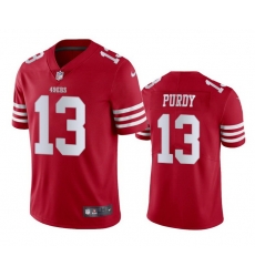 Men San Francisco 49ers 13 Brock Purdy Red Vapor Untouchable Limited Stitched Football Jersey Men San Francisco 49ers 13 Brock Purdy Red Vapor Untouchable Limited Stitched Football Jersey