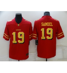 Men San Francisco 49ers 19 Deebo Samuel Red Gold Vapor Untouchable Limited Stitched Jersey Men San Francisco 49ers 19 Deebo Samuel Red Gold Vapor Untouchable Limited Stitched Jersey