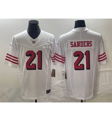 Men San Francisco 49ers 21 Deion Sanders White 2023 F U S E Vapor Untouchable Limited Stitched Football Jersey Men San Francisco 49ers 21 Deion Sanders White 2023 F U S E Vapor Untouchable Limited Stitched Football Jersey