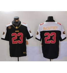 Men San Francisco 49ers 23 Christian McCaffrey Black F U S E Mexico With Gate Bridge Patch Vapor Limited Stitched Football Jersey 1 Men San Francisco 49ers 23 Christian McCaffrey Black F U S E Mexico With Gate Bridge Patch Vapor Limited Stitched Football Jersey 1