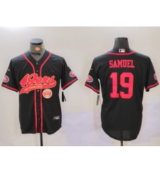Men San Francisco 49ers 2319 Deebo Samuel Black With Patch Cool Base Stitched Baseball Jersey 1 Men San Francisco 49ers 2319 Deebo Samuel Black With Patch Cool Base Stitched Baseball Jersey 1
