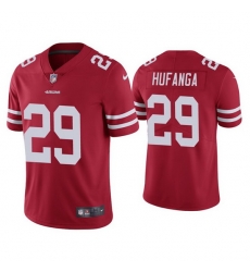 Men San Francisco 49ers 29 Talanoa Hufanga Red Vapor Limited Jersey Men San Francisco 49ers 29 Talanoa Hufanga Red Vapor Limited Jersey