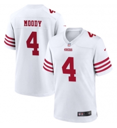 Men San Francisco 49ers 4 Jake Moody White Stitched Football Game Jersey Men San Francisco 49ers 4 Jake Moody White Stitched Football Game Jersey