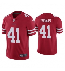 Men San Francisco 49ers 41 Ambry Thomas Red Vapor Limited Jersey Men San Francisco 49ers 41 Ambry Thomas Red Vapor Limited Jersey
