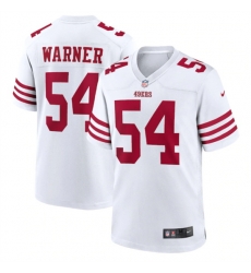 Men San Francisco 49ers 54 Fred Warner 2022 New White Stitched Game Jersey Men San Francisco 49ers 54 Fred Warner 2022 New White Stitched Game Jersey