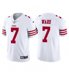Men San Francisco 49ers 7 Charvarius Ward White Vapor Untouchable Limited Stitched Football Jersey Men San Francisco 49ers 7 Charvarius Ward White Vapor Untouchable Limited Stitched Football Jersey