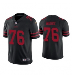 Men San Francisco 49ers 76 Jaylon Moore Black Vapor Limited Jersey Men San Francisco 49ers 76 Jaylon Moore Black Vapor Limited Jersey