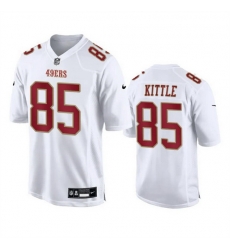 Men San Francisco 49ers 85 George Kittle White Fashion Vapor Untouchable Limited Stitched Football Jersey Men San Francisco 49ers 85 George Kittle White Fashion Vapor Untouchable Limited Stitched Football Jersey