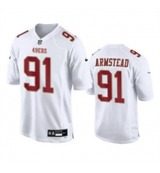 Men San Francisco 49ers 91 Arik Armstead White Fashion Vapor Untouchable Limited Stitched Football Jersey Men San Francisco 49ers 91 Arik Armstead White Fashion Vapor Untouchable Limited Stitched Football Jersey