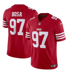 Men San Francisco 49ers 97 Nick Bosa Red 2023 F U S E Vapor Untouchable Limited Stitched Football Jersey Men San Francisco 49ers 97 Nick Bosa Red 2023 F U S E Vapor Untouchable Limited Stitched Football Jersey