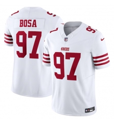 Men San Francisco 49ers 97 Nick Bosa White 2023 F U S E Vapor Untouchable Limited Stitched Football Jersey Men San Francisco 49ers 97 Nick Bosa White 2023 F U S E Vapor Untouchable Limited Stitched Football Jersey