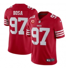 Men San Francisco 49ers 97 Nike Bosa 2022 Red With 1 Star C Patch Vapor Untouchable Limited Stitched Football Jersey Men San Francisco 49ers 97 Nike Bosa 2022 Red With 1 Star C Patch Vapor Untouchable Limited Stitched Football Jersey