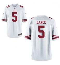 Men San Francisco 49ers Trey Lance White Vapor Limited Jersey Men San Francisco 49ers Trey Lance White Vapor Limited Jersey