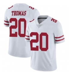 Men Sanfrancisco 49ers #20 Ambry Thomas White Vapor Limited Jersey Men Sanfrancisco 49ers #20 Ambry Thomas White Vapor Limited Jersey