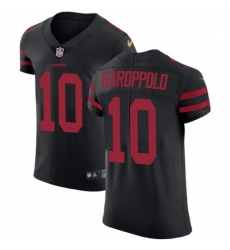 Mens Nike San Francisco 49ers 10 Jimmy Garoppolo Black Alternate Vapor Untouchable Elite Player NFL Jersey Mens Nike San Francisco 49ers 10 Jimmy Garoppolo Black Alternate Vapor Untouchable Elite Player NFL Jersey