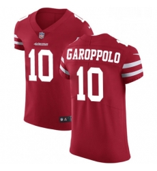 Mens Nike San Francisco 49ers 10 Jimmy Garoppolo Red Team Color Vapor Untouchable Elite Player NFL Jersey Mens Nike San Francisco 49ers 10 Jimmy Garoppolo Red Team Color Vapor Untouchable Elite Player NFL Jersey