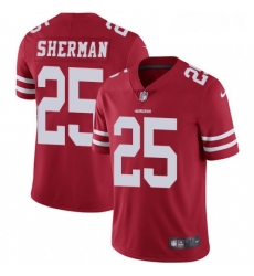 Mens Nike San Francisco 49ers 25 Richard Sherman Red Team Color Vapor Untouchable Limited Player NFL Jersey Mens Nike San Francisco 49ers 25 Richard Sherman Red Team Color Vapor Untouchable Limited Player NFL Jersey