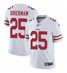 Mens Nike San Francisco 49ers 25 Richard Sherman White Vapor Untouchable Limited Player NFL Jersey Mens Nike San Francisco 49ers 25 Richard Sherman White Vapor Untouchable Limited Player NFL Jersey