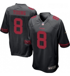 Mens Nike San Francisco 49ers 8 Steve Young Game Black NFL Jersey Mens Nike San Francisco 49ers 8 Steve Young Game Black NFL Jersey