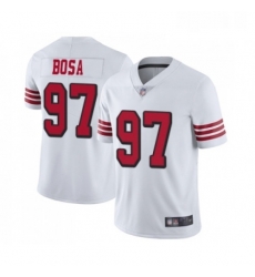 Mens San Francisco 49ers 97 Nick Bosa Limited White Rush Vapor Untouchable Football Jersey Mens San Francisco 49ers 97 Nick Bosa Limited White Rush Vapor Untouchable Football Jersey