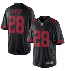Mens San Francisco 49ers Carlos Hyde Nike Black Limited Jersey Mens San Francisco 49ers Carlos Hyde Nike Black Limited Jersey