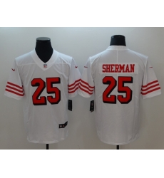 Men's San Francisco 49ers Richard Sherman 25 White Nike Scarlet Player Limited Jersey Men's San Francisco 49ers Richard Sherman 25 White Nike Scarlet Player Limited Jersey