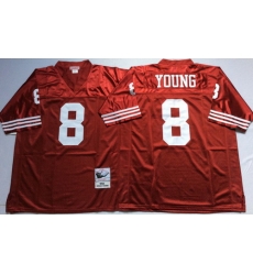 Mitchell And Ness 49ers #8 Steve Young Mens Throwback Stitched NFL Jersey Mitchell And Ness 49ers #8 Steve Young Mens Throwback Stitched NFL Jersey