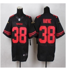 New San Francisco 49ers #38 Jarryd Hayne Black Alternate Men Stitched NFL Elite Jersey New San Francisco 49ers #38 Jarryd Hayne Black Alternate Men Stitched NFL Elite Jersey