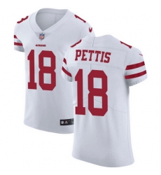 Nike 49ers #18 Dante Pettis White Mens Stitched NFL Vapor Untouchable Elite Jersey Nike 49ers #18 Dante Pettis White Mens Stitched NFL Vapor Untouchable Elite Jersey