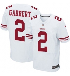 Nike 49ers #2 Blaine Gabbert White Mens Stitched NFL Elite Jersey Nike 49ers #2 Blaine Gabbert White Mens Stitched NFL Elite Jersey