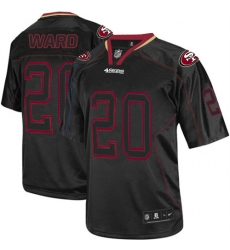 Nike 49ers #20 Jimmie Ward Lights Out Black Mens Stitched NFL Elite Jersey Nike 49ers #20 Jimmie Ward Lights Out Black Mens Stitched NFL Elite Jersey