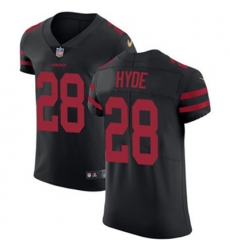 Nike 49ers #28 Carlos Hyde Black Alternate Mens Stitched NFL Vapor Untouchable Elite Jersey Nike 49ers #28 Carlos Hyde Black Alternate Mens Stitched NFL Vapor Untouchable Elite Jersey