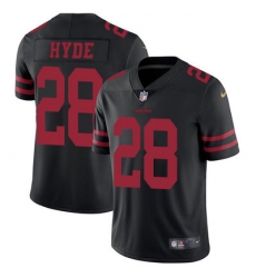 Nike 49ers #28 Carlos Hyde Black Alternate Mens Stitched NFL Vapor Untouchable Limited Jersey Nike 49ers #28 Carlos Hyde Black Alternate Mens Stitched NFL Vapor Untouchable Limited Jersey