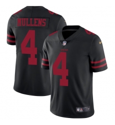 Nike 49ers #4 Nick Mullens Black Alternate Men Stitched NFL Vapor Untouchable Limited Jersey Nike 49ers #4 Nick Mullens Black Alternate Men Stitched NFL Vapor Untouchable Limited Jersey