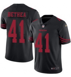 Nike 49ers #41 Antoine Bethea Black Mens Stitched NFL Limited Rush Jersey Nike 49ers #41 Antoine Bethea Black Mens Stitched NFL Limited Rush Jersey