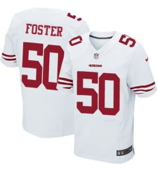 Nike 49ers #50 Reuben Foster White Mens Stitched NFL Elite Jersey Nike 49ers #50 Reuben Foster White Mens Stitched NFL Elite Jersey