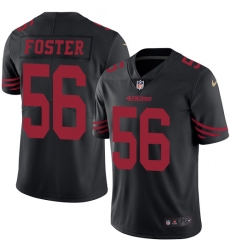 Nike 49ers #56 Reuben Foster Black Mens Stitched NFL Limited Rush Jersey Nike 49ers #56 Reuben Foster Black Mens Stitched NFL Limited Rush Jersey