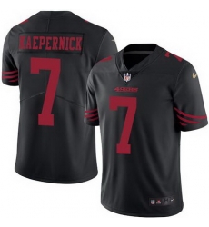 Nike 49ers #7 Colin Kaepernick Black Mens Stitched NFL Limited Rush Jersey Nike 49ers #7 Colin Kaepernick Black Mens Stitched NFL Limited Rush Jersey