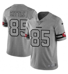 Nike 49ers 85 George Kittle 2019 Gray Gridiron Gray Vapor Untouchable Limited Jersey Nike 49ers 85 George Kittle 2019 Gray Gridiron Gray Vapor Untouchable Limited Jersey
