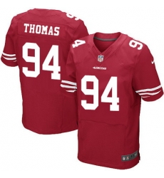Nike 49ers #94 Solomon Thomas Red Team Color Mens Stitched NFL Elite Jersey Nike 49ers #94 Solomon Thomas Red Team Color Mens Stitched NFL Elite Jersey