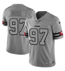 Nike 49ers 97 Nick Bosa 2019 Gray Gridiron Gray Vapor Untouchable Limited Jersey Nike 49ers 97 Nick Bosa 2019 Gray Gridiron Gray Vapor Untouchable Limited Jersey