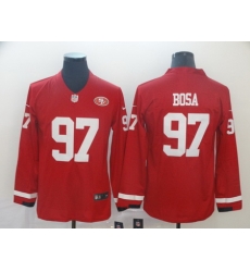 Nike 49ers 97 Nick Bosa Red Therma Long Sleeve Jersey Nike 49ers 97 Nick Bosa Red Therma Long Sleeve Jersey