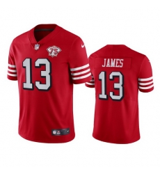 Nike San Francisco 49ers 13 Richie James Red Rush Men 75th Anniversary Stitched NFL Vapor Untouchable Limited Jersey Nike San Francisco 49ers 13 Richie James Red Rush Men 75th Anniversary Stitched NFL Vapor Untouchable Limited Jersey