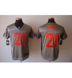 Nike San Francisco 49ers 21 Frank Gore Grey Elite Shadow NFL Jersey Nike San Francisco 49ers 21 Frank Gore Grey Elite Shadow NFL Jersey