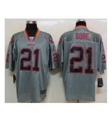 Nike San Francisco 49ers 21 Frank Gore Grey Lights Out Elite NFL Jersey Nike San Francisco 49ers 21 Frank Gore Grey Lights Out Elite NFL Jersey