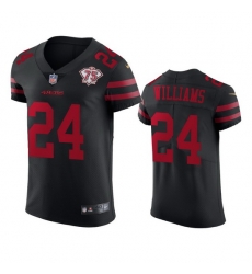 Nike San Francisco 49ers 24 K 27Waun Williams Black Alternate Men 75th Anniversary Stitched NFL Vapor Untouchable Elite Jersey Nike San Francisco 49ers 24 K 27Waun Williams Black Alternate Men 75th Anniversary Stitched NFL Vapor Untouchable Elite Jersey