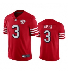 Nike San Francisco 49ers 3 Josh Rosen Red Rush Men 75th Anniversary Stitched NFL Vapor Untouchable Limited Jersey Nike San Francisco 49ers 3 Josh Rosen Red Rush Men 75th Anniversary Stitched NFL Vapor Untouchable Limited Jersey