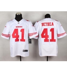 Nike San Francisco 49ers 41 Antoine Bethea White Elite NFL Jersey Nike San Francisco 49ers 41 Antoine Bethea White Elite NFL Jersey