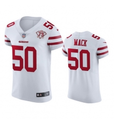 Nike San Francisco 49ers 50 Alex Mack White Men 75th Anniversary Stitched NFL Vapor Untouchable Elite Jersey Nike San Francisco 49ers 50 Alex Mack White Men 75th Anniversary Stitched NFL Vapor Untouchable Elite Jersey