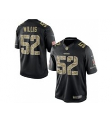 Nike San Francisco 49ers 52 Patrick Willis Black Limited Salute To Service NFL Jersey Nike San Francisco 49ers 52 Patrick Willis Black Limited Salute To Service NFL Jersey